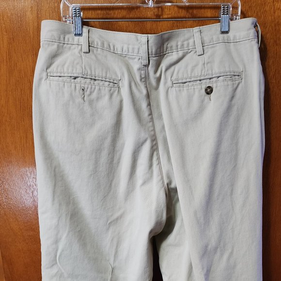 Men's 38x34 Natural Fit Tan L.L. Bean Double L Flannel Lined Jeans - Picture 10 of 10